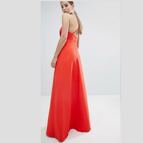 Drape bodice jumpsuit with wide leg and overlay - Picture 3 of 4